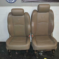 09-15 Dodge Ram Power Tan Leather Heat Air Cooled Driver Seat Complete W/ Track - BIGGSMOTORING.COM