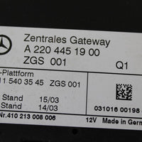 2003-2006 Mercedes Benz Sl500 R230 Gateway Diagnostuc Control Module - BIGGSMOTORING.COM