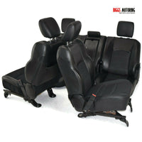 2013-2018 Dodge Ram Front & Rear Left & Right Leather Seat Set Black