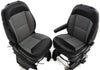 14-18 Dodge Promaster Cargo Van Front Seats With Air Bag Bucket Black/Grey Pair - BIGGSMOTORING.COM