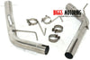 2005-2010 Mustang GT V8 2.5 Polished Stainless Steel Muffler - BIGGSMOTORING.COM