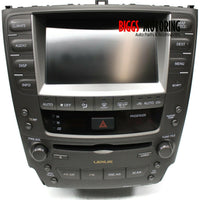 2006-2008 Lexus IS250 IS350 Navigation Radio Display Ac Cd Player 86120-53430 - BIGGSMOTORING.COM