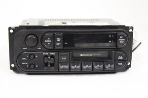 1998-2003 Chrysler Jeep Dodge Radio Stero Am/Fm Cassette Cd Player  P56038931Ab - BIGGSMOTORING.COM