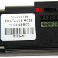 2002-2005 Audi A4 Home-link Garage Opener Switch 8E0959719 - BIGGSMOTORING.COM