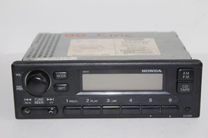 1999-2000 HONDA CIVIC RADIO STEREO TAPE CASSETTE PLAYER 39100-S01-A210-M1 - BIGGSMOTORING.COM