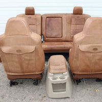 99-2010 FORD F250 F350 KING RANCH LEATHER SEATS BUCKETS NICE CREW CAB 2006 #35