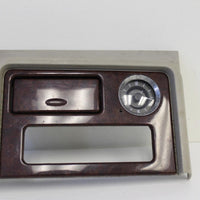 2003-2006 Cadillac Escalade Center Console Woodgrain Upper Trim Bezel W/ Clock - BIGGSMOTORING.COM