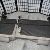 14-18 Silverado Sierra Tan Leather Rear Seat Crew Cab W/ Cup Holder 60/40 Fold - BIGGSMOTORING.COM