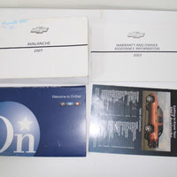 2007 Chevrolet Avalanche Owners Manual & Navigation Set