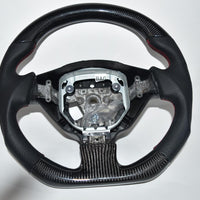 NISSAN GTR R35 CUSTOM CARBON FIBER & LEATHER FLAT BOTTOM  STEERING WHEEL