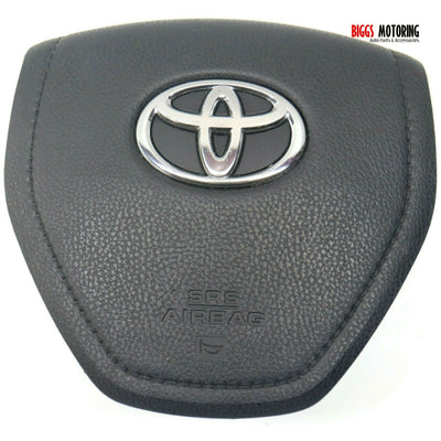 2014-2017 Toyota Rav4 Driver Side Steering Wheel Air Bag Black Leather