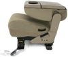 1999-2010 Ford F250 Center Console Jump Seat  W/ Storage Tan - BIGGSMOTORING.COM