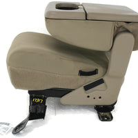 1999-2010 Ford F250 Center Console Jump Seat  W/ Storage Tan - BIGGSMOTORING.COM