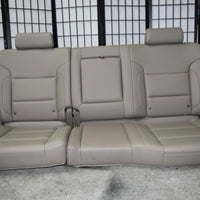 14-18 Silverado Sierra Tan Leather Rear Seat Crew Cab W/ Cup Holder 60/40 Fold - BIGGSMOTORING.COM