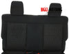 2007-2017 Jeep Wrangler JK 2Door Rear Bench Seat 2 Tone Gray cloth