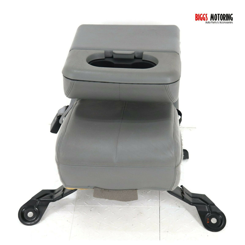 1999-2010 Ford F250 Center Console Jump Seat W/ Storage & Cup Holder Gray - BIGGSMOTORING.COM