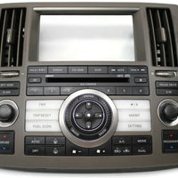 2006-2008 Infiniti FX35 FX35 Radio Face Climate Control Panel 28395 CL70A - BIGGSMOTORING.COM