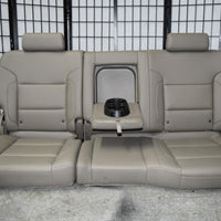 14-18 Silverado Sierra Tan Leather Rear Seat Crew Cab W/ Cup Holder 60/40 Fold - BIGGSMOTORING.COM