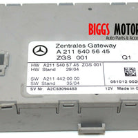 2003-2006 Mercedes Benz W211 E320 Central Gateway Control Module A 211 540 56 45 - BIGGSMOTORING.COM