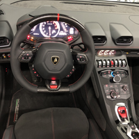 15-18 Lamborghini 610-4 Huracan Carbon Fiber Steering Wheel upgraded Leather - BIGGSMOTORING.COM