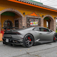 15-18 Lamborghini 610-4 Huracan Carbon Fiber Steering Wheel upgraded Leather - BIGGSMOTORING.COM