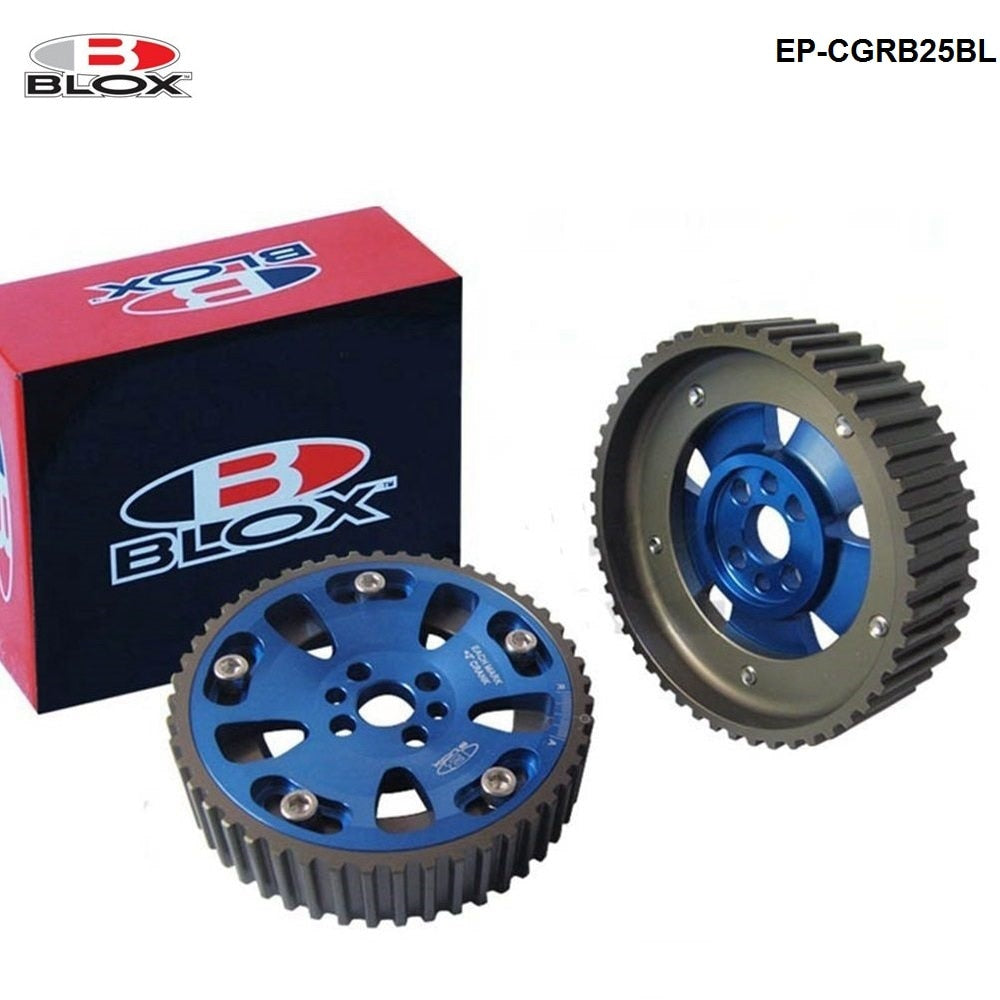 2Pcs Adjustable Cam Gears Timing Gear pulley For Nissan Skyline GTR R34 2.6L RB26DET engine 98-02 Inlet and Exhaust EP-CGRB25BL