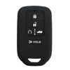 Silicone 5 Buttons Keyless Smart Key Case Cover Keys Fob for Honda for Civic for Accord for Pilot 2015 2016 2017