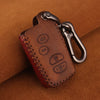 KEYYOU For Toyota Prius Land Cruiser Avalon Prado Leather Car Key Keychain Covers Key Case Bag KeyChain Bag 2/3/4 Buttons