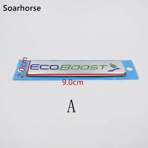 Soarhorse Car Ecoboost Emblem Decal For Ford Focus Kuga Escape F-150 Tailgate Replace Sticker